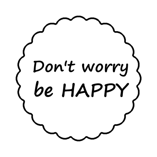 Modla sa natpisom- Don't worry be HAPPY